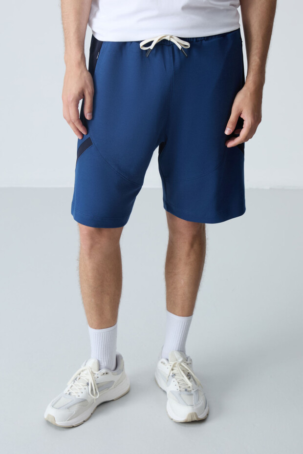 Parlament Pamuklu Kalın Yumuşak Dokulu Standart Fit Basic Erkek Şort - 81281 - 4