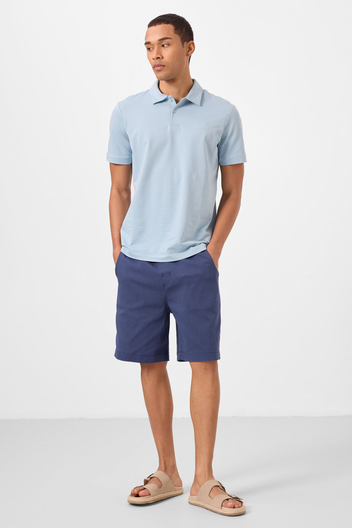 Parlament Standart Fit Dokuma Hafif Esnek Chino Erkek Şort - 81293 - TOMMYLIFE