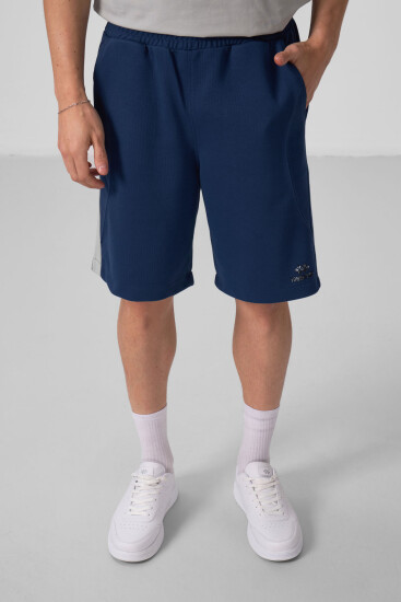 Parlament Yüzeyi Dokulu Oversize Erkek Şort - 81288 - TOMMYLIFE (1)