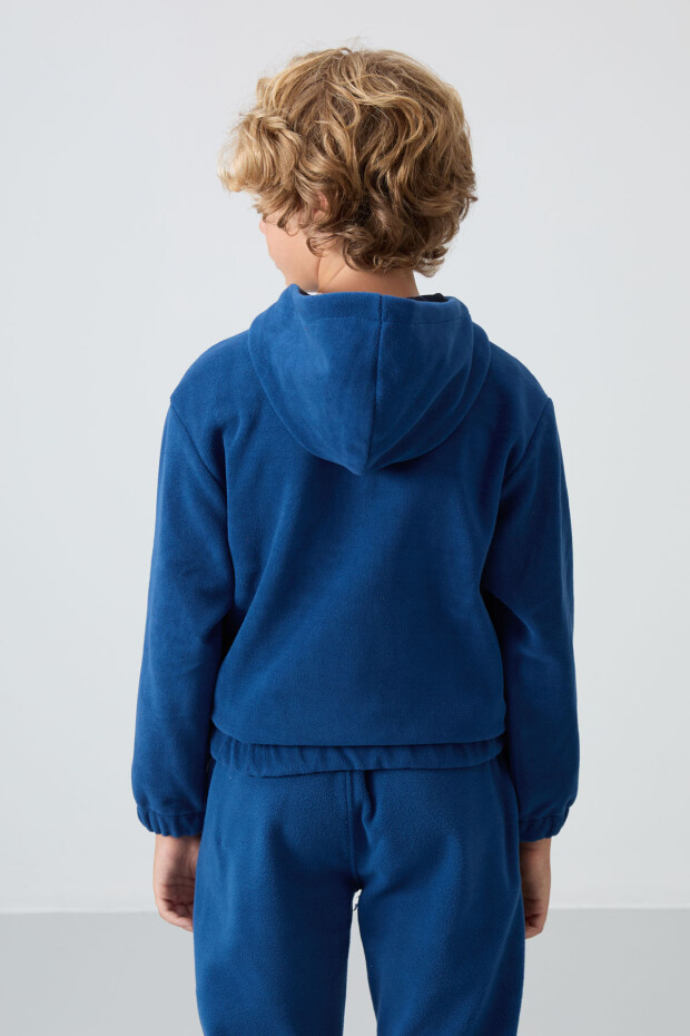 Parlament Kalın Yumuşak Dokulu Standart Fit Nakışlı Polar Erkek Çocuk Sweatshirt - 11230 - 5