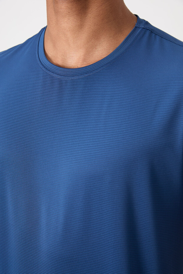 Parlament Nefes Alan Dokulu İnce Esnek Standart Fit Erkek Performans T-Shirt - 88383 - 3