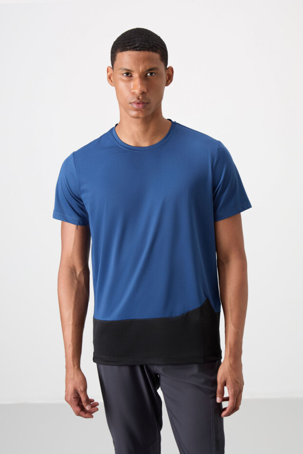 Parlament Nefes Alan Dokulu İnce Esnek Standart Fit Erkek Performans T-Shirt - 88383 - 1