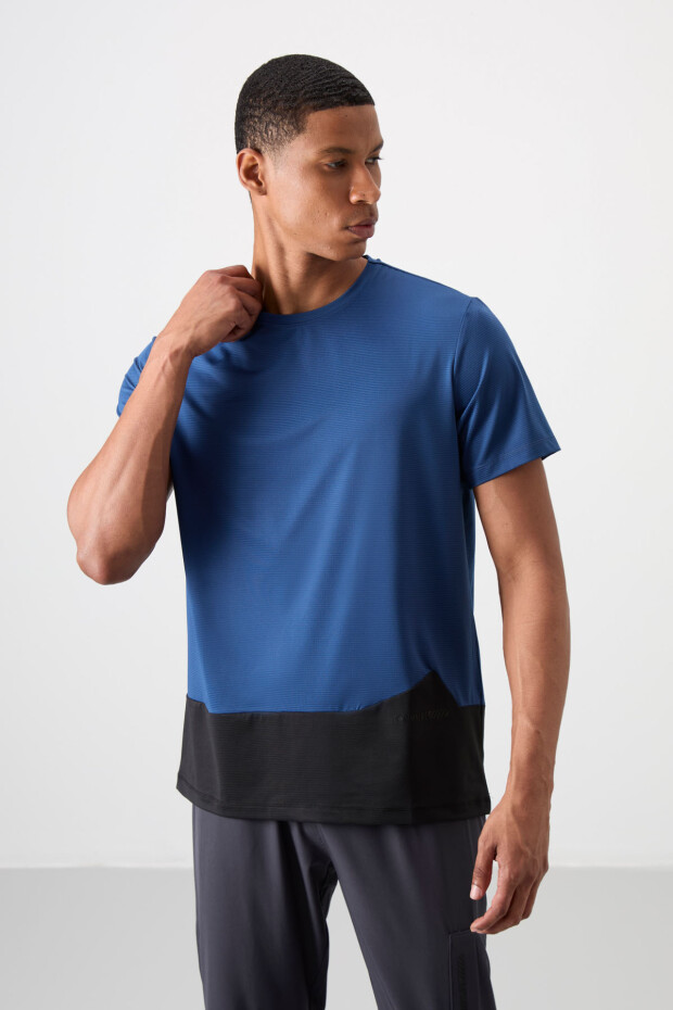 Parlament Nefes Alan Dokulu İnce Esnek Standart Fit Erkek Performans T-Shirt - 88383 - 5