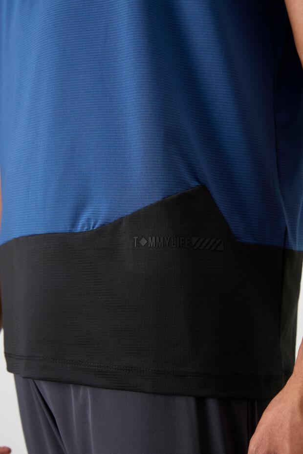 Parlament Nefes Alan Dokulu İnce Esnek Standart Fit Erkek Performans T-Shirt - 88383 - 4