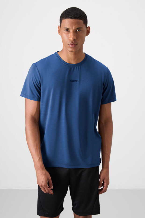 Parlament Nefes Alan Dokulu İnce Esnek Standart Fit Erkek Performans T-Shirt - 88384 - 3