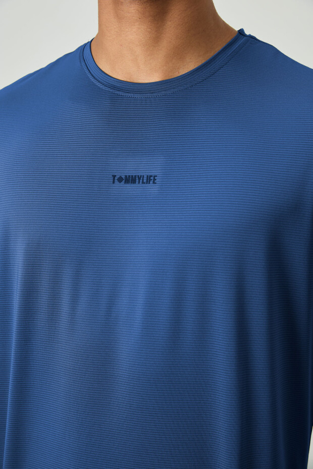 Parlament Nefes Alan Dokulu İnce Esnek Standart Fit Erkek Performans T-Shirt - 88384 - 4