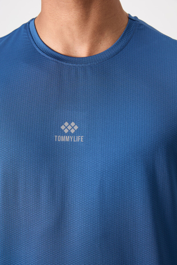 Parlament Nefes Alan Dokulu İnce Esnek Standart Fit Erkek Performans T-Shirt - 88387 - 4