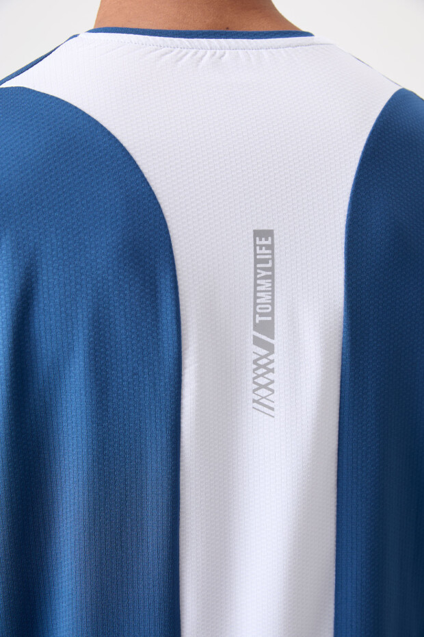 Parlament Nefes Alan Dokulu İnce Esnek Standart Fit Erkek Performans T-Shirt - 88387 - 6