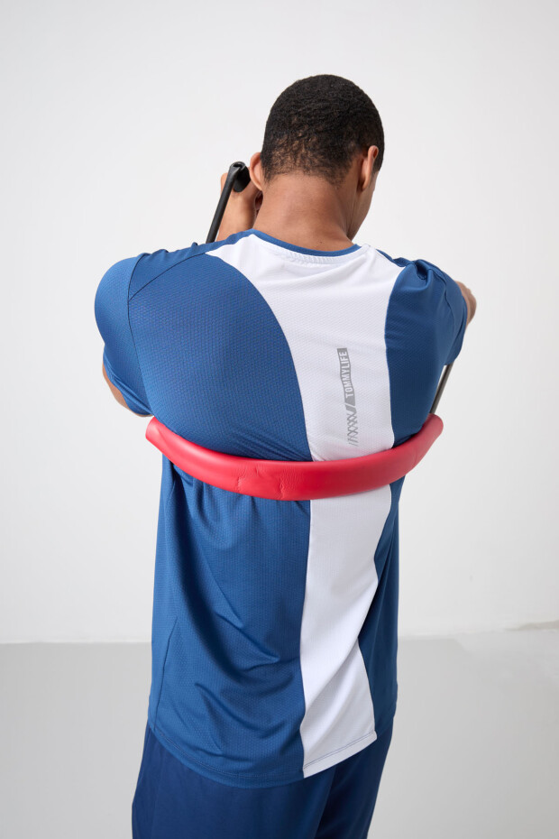 Parlament Nefes Alan Dokulu İnce Esnek Standart Fit Erkek Performans T-Shirt - 88387 - 7