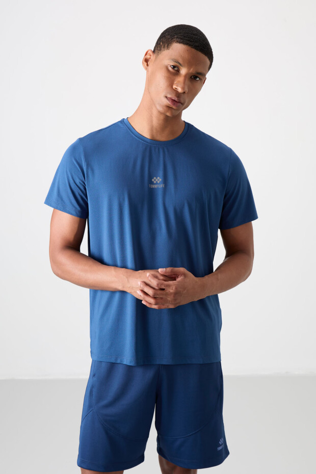 Parlament Nefes Alan Dokulu İnce Esnek Standart Fit Erkek Performans T-Shirt - 88387 - 5