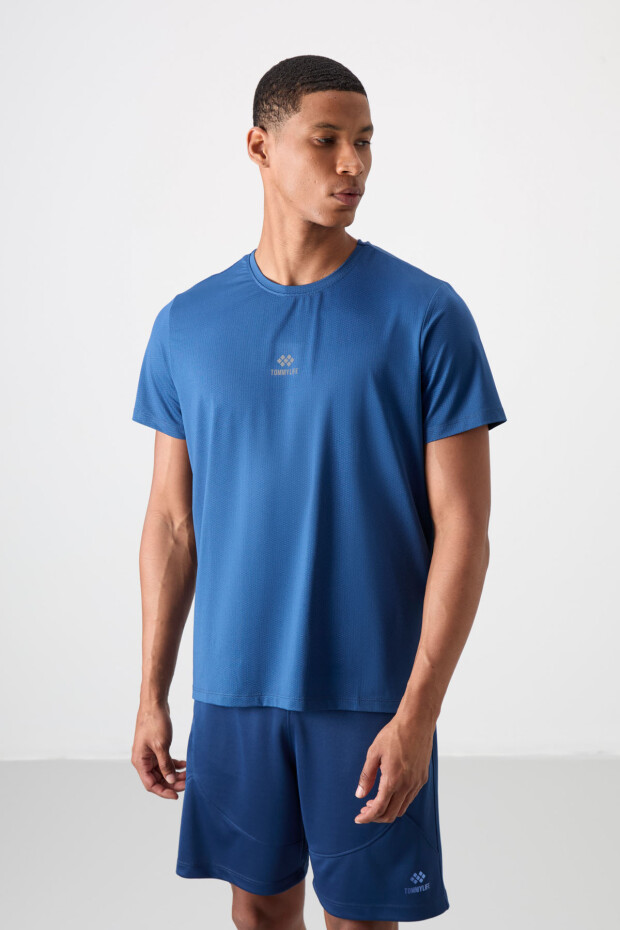 Parlament Nefes Alan Dokulu İnce Esnek Standart Fit Erkek Performans T-Shirt - 88387 - 2