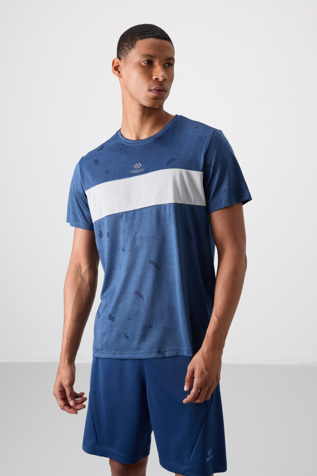Parlament Nefes Alan Jakarlı İnce Esnek Standart Fit Erkek Performans T-Shirt - 88398 - 2
