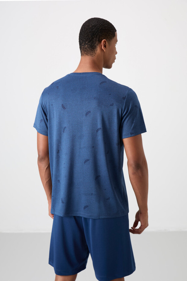 Parlament Nefes Alan Jakarlı İnce Esnek Standart Fit Erkek Performans T-Shirt - 88398 - 6
