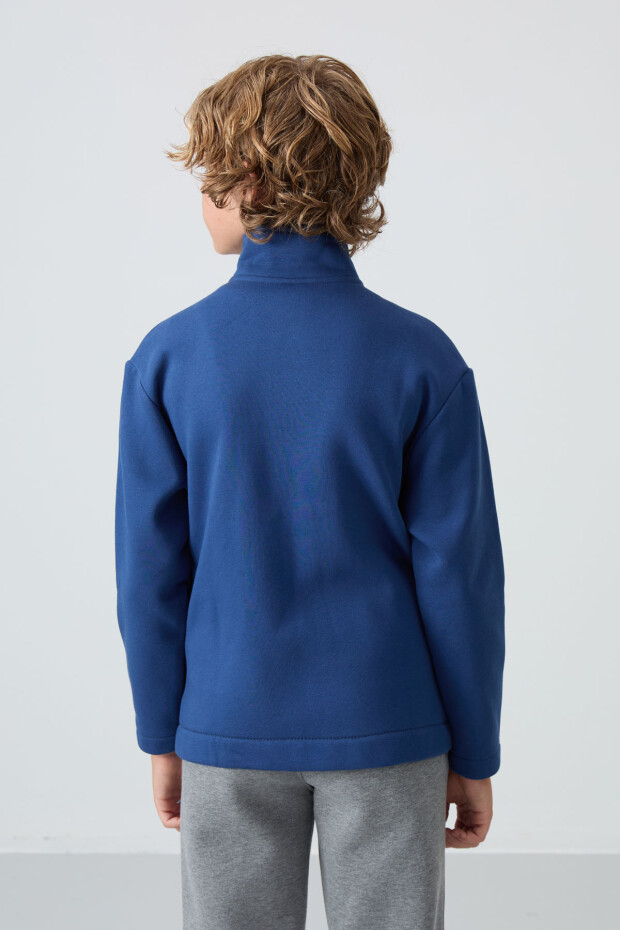 Parlament Pamuklu Kalın İçi Tüylü Yumuşak Dokulu Standart Fit Nakışlı Erkek Çocuk Sweatshirt - 11245 - 5
