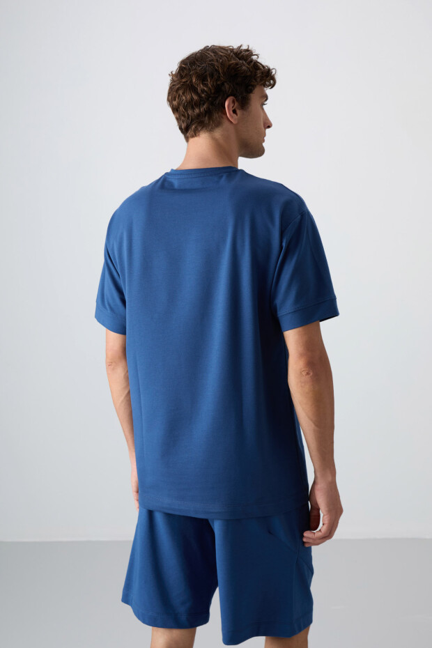Parlament Pamuklu Kalın Yumuşak Dokulu Oversize Fit Baskılı Erkek T-Shirt - 88342 - 6