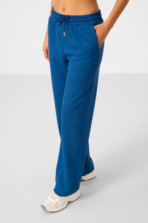 Parlament Yumuşak Dokulu Kapüşonlu Oversize Kadın Eşofman Tunik Takım - 95348 - 6