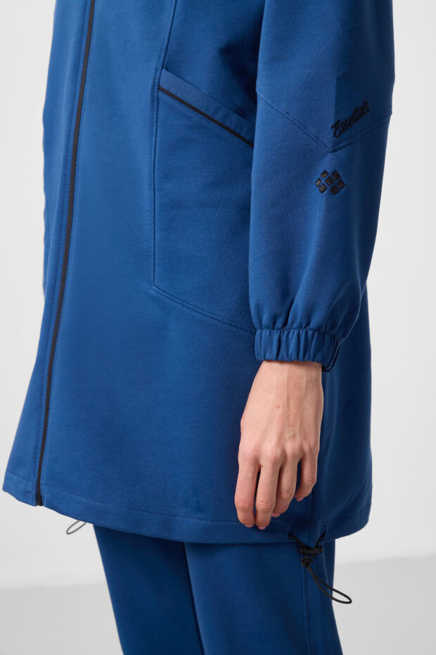 Parlament Dik Yaka Fermuarlı Rahat Form Kadın Eşofman Tunik Takım - 95345 - 6