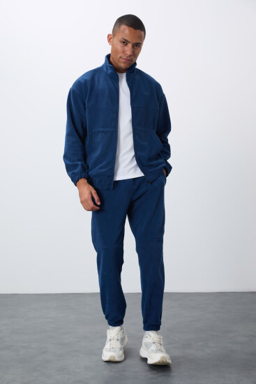 Parlament Kalın Yumuşak Dokulu Comfort Fit Nakışlı Erkek Eşofman Takım - 85269 