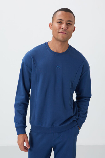 Parlament Kompakt Pamuklu Kalın Pürüzsüz Dokulu O Yaka Comfort Fit Erkek Eşofman Takım -85263 - TOMMYLIFE (1)