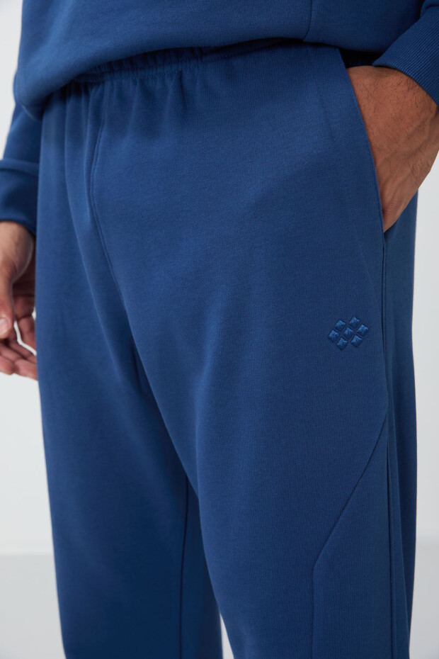 Parlament Kompakt Pamuklu Kalın Pürüzsüz Dokulu O Yaka Comfort Fit Erkek Eşofman Takım -85263 - 6