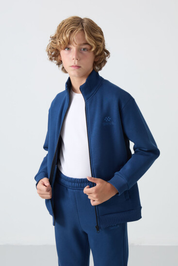 Parlament Pamuklu Kalın İçi Tüylü Standart Fit Nakışlı Erkek Çocuk Eşofman Takım - 11256 - TOMMYLIFE (1)