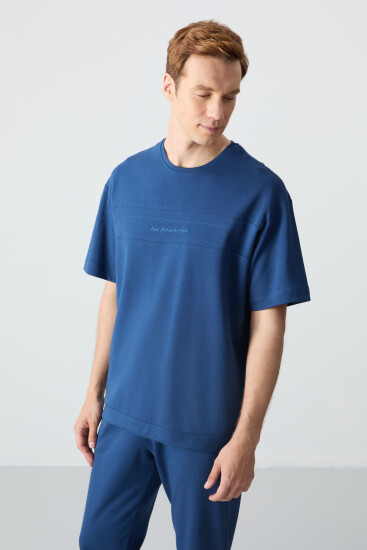 Parlament Pamuklu Kalın Yumuşak Dokulu Oversize Fit Basic Erkek Eşofman Takım - 85261 - Air Jones (1)