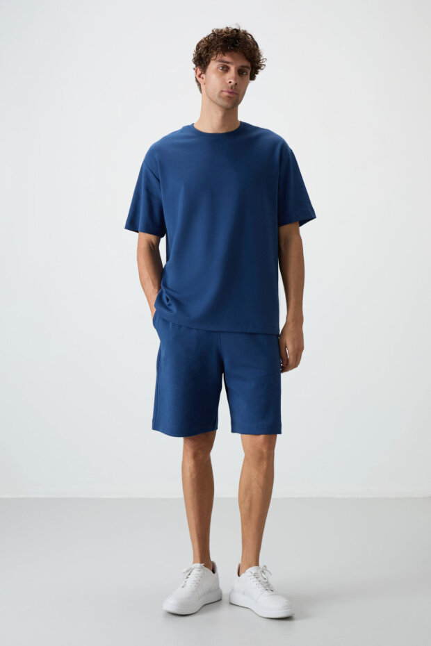 Parlament Oversize Fit Basic Erkek Şort Takım - 85292 - 3