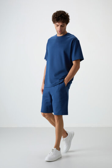 Parlament Oversize Fit Basic Erkek Şort Takım - 85292 