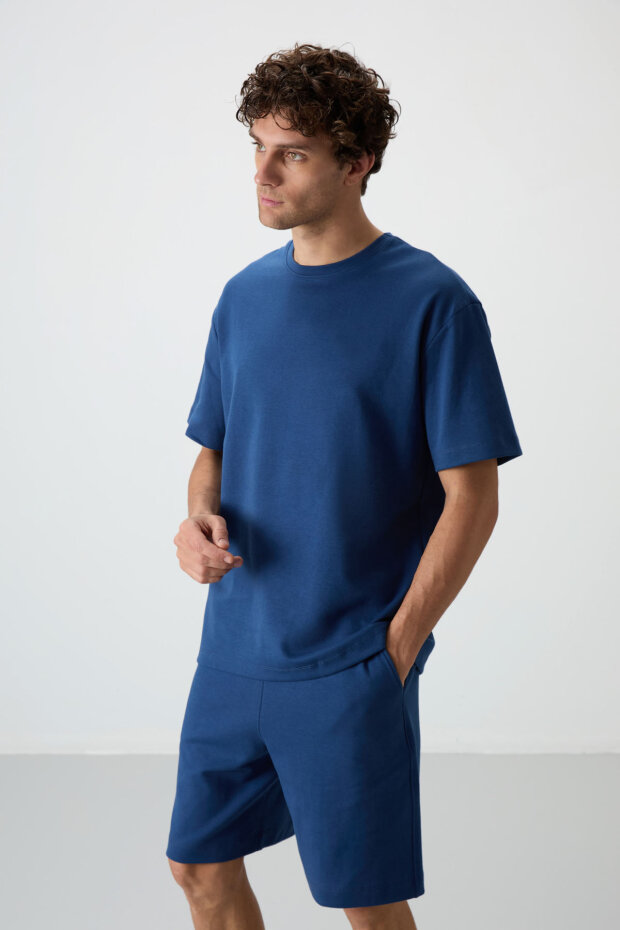 Parlament Oversize Fit Basic Erkek Şort Takım - 85292 - 5