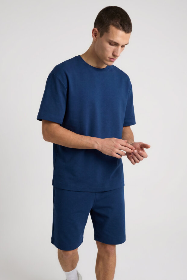 Parlament Oversize Fit Basic Erkek Şort Takım - 85292 - 3