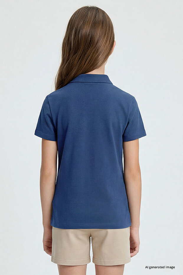 Parlament Polo Yaka Standart Fit Basic Unisex Çocuk T-Shirt - 11330 - 5