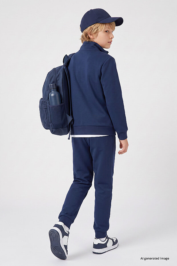 Parlament Standart Fit Basic Dik Yaka Jogger Erkek Çocuk Eşofman Takım - 11327 - 5