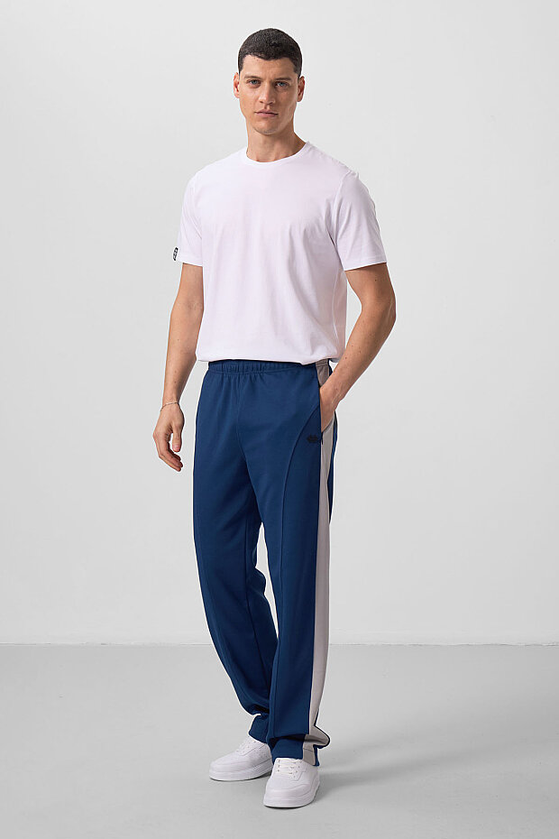 Parlament-Taş Yüzeyi Dokulu Standart Fit Palazzo Erkek Pantolon - 82171 - 3