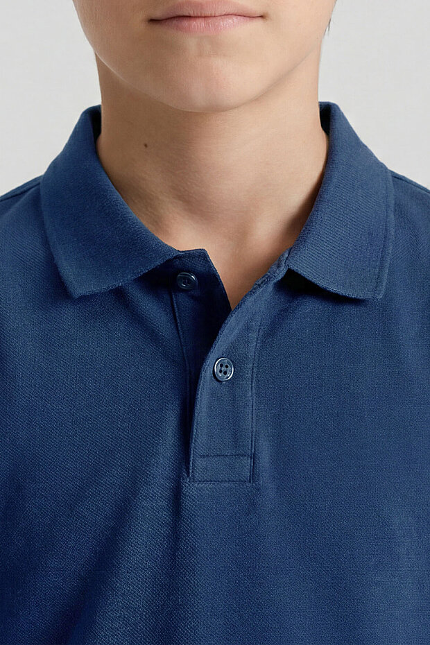 Parlament Polo Yaka Standart Fit Basic Unisex Çocuk T-Shirt - 11330 - 3