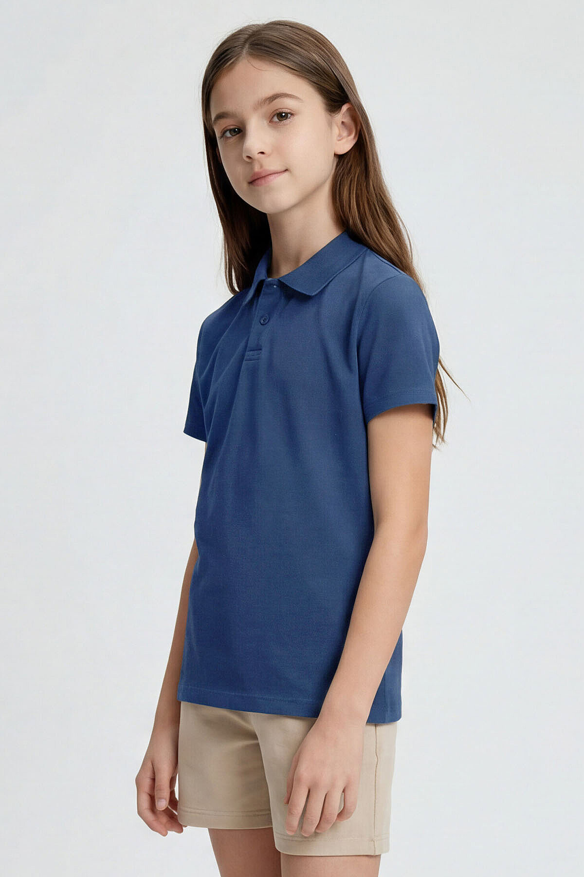 Parlament Polo Yaka Standart Fit Basic Unisex Çocuk T-Shirt - 11330 - TOMMYLIFE (1)