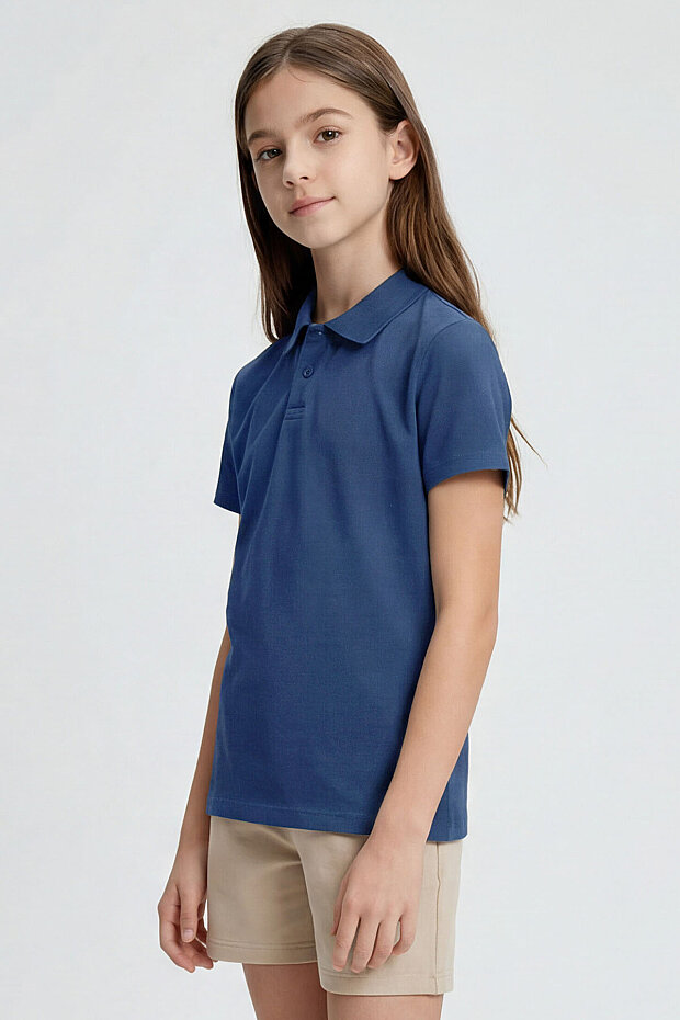 Parlament Polo Yaka Standart Fit Basic Unisex Çocuk T-Shirt - 11330 - 2