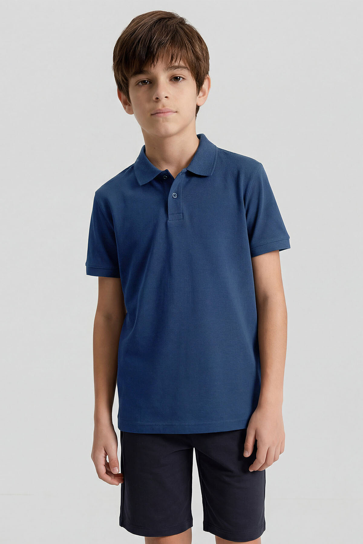 Parlament Polo Yaka Standart Fit Basic Unisex Çocuk T-Shirt - 11330 - TOMMYLIFE