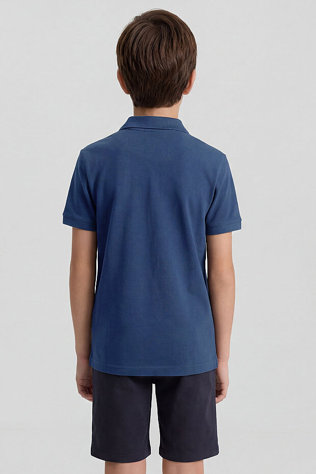 Parlament Polo Yaka Standart Fit Basic Unisex Çocuk T-Shirt - 11330 - 6