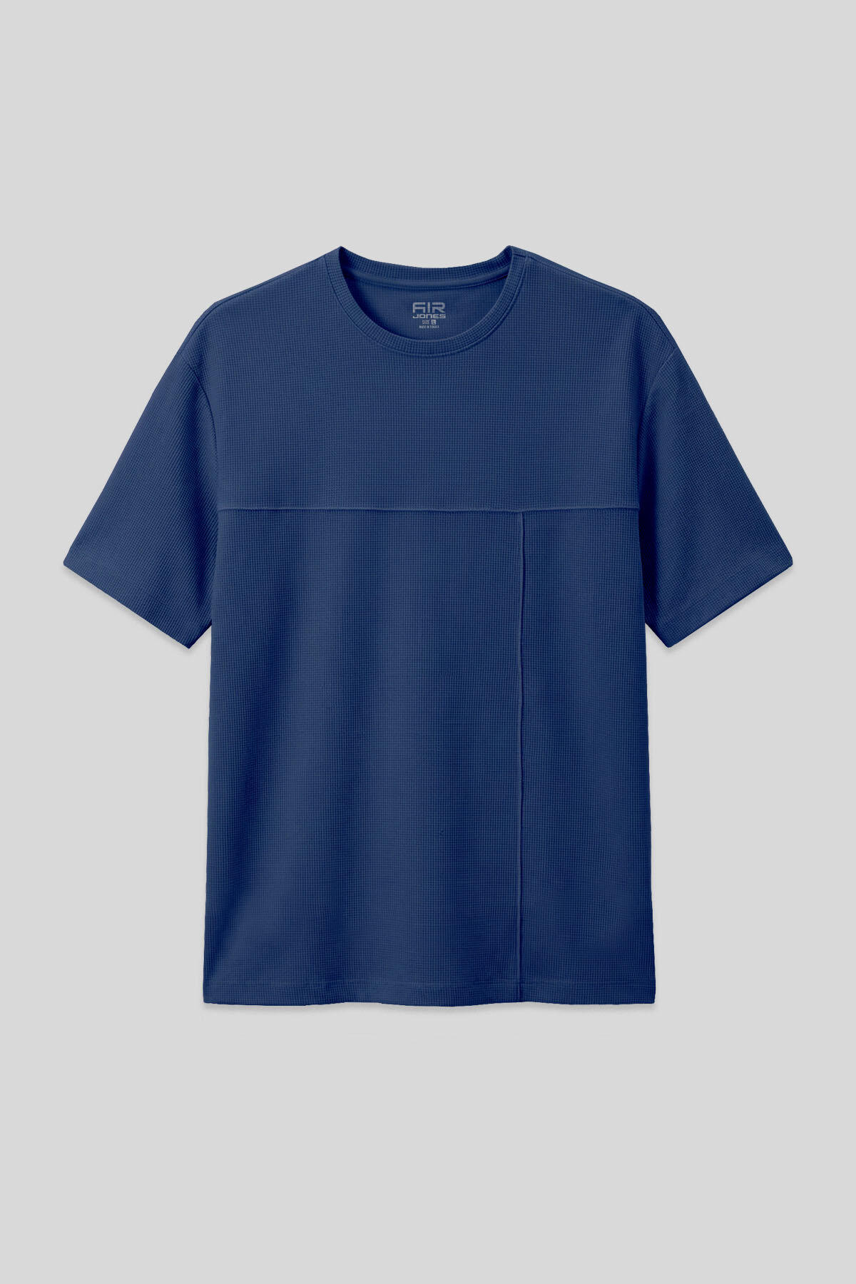 Parlament Waffle İnterlok Yüzeyi Dokulu Oversize Fit Basic Erkek T-Shirt - 88380 - Air Jones