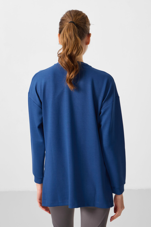 Parlament Yumuşak Dokulu O Yaka Rahat Form Kadın Tunik Sweatshirt - 97305 - 5