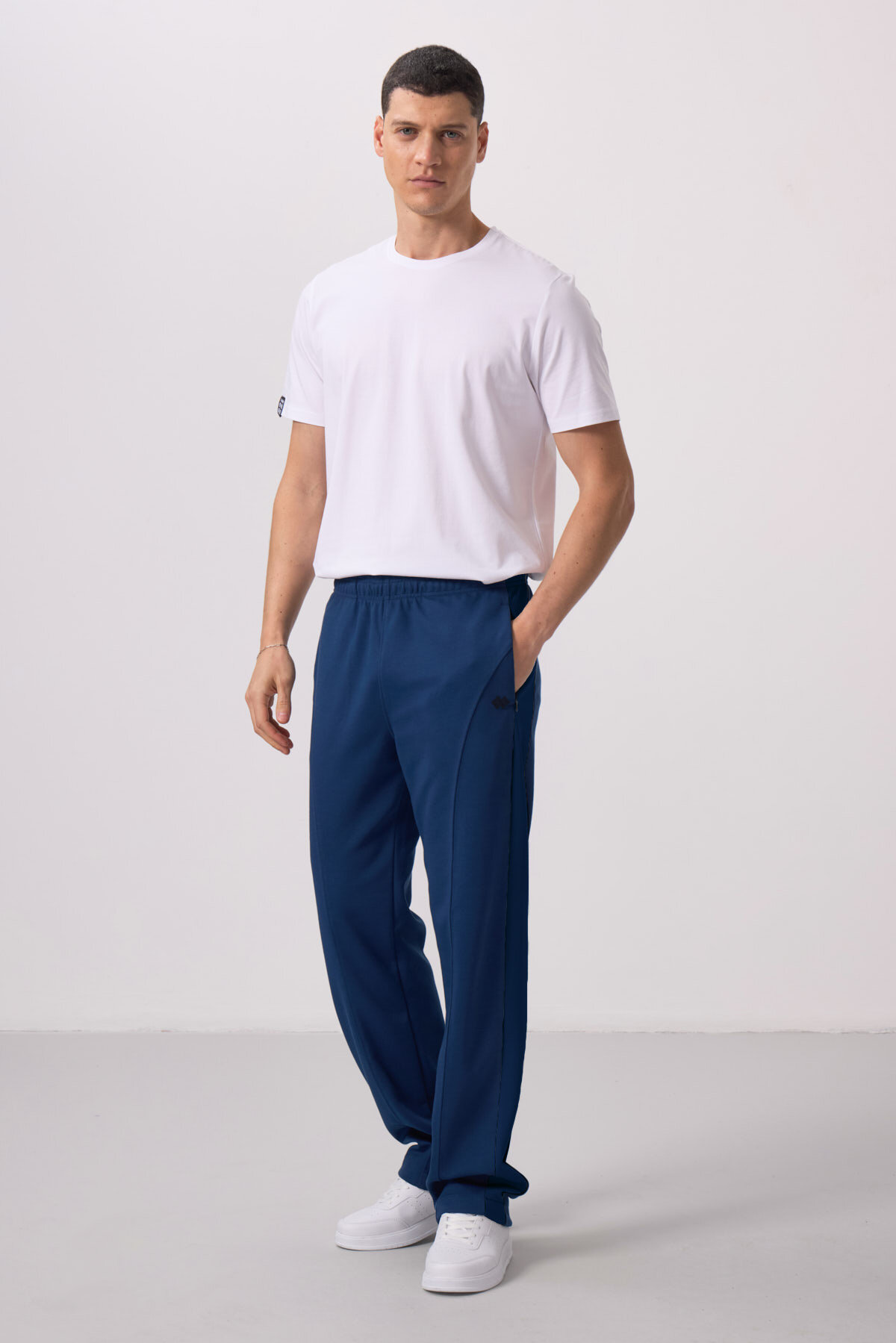 Parlament Yüzeyi Dokulu Standart Fit Palazzo Erkek Pantolon - 82171 - TOMMYLIFE (1)