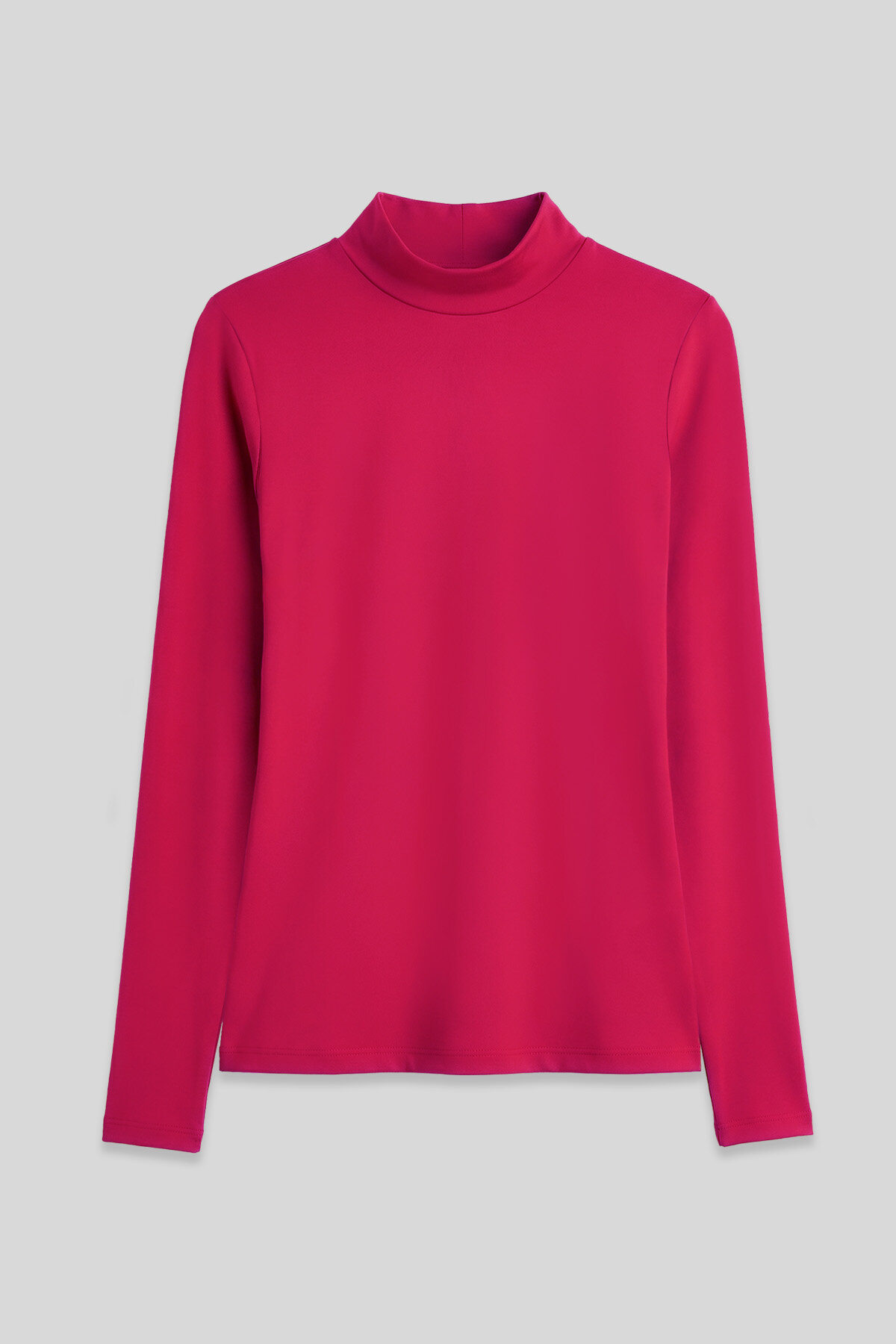 Pembe Balıkçı Yaka Basic Uzun Kollu Kadın Body - 97306 - TOMMYLIFE (1)