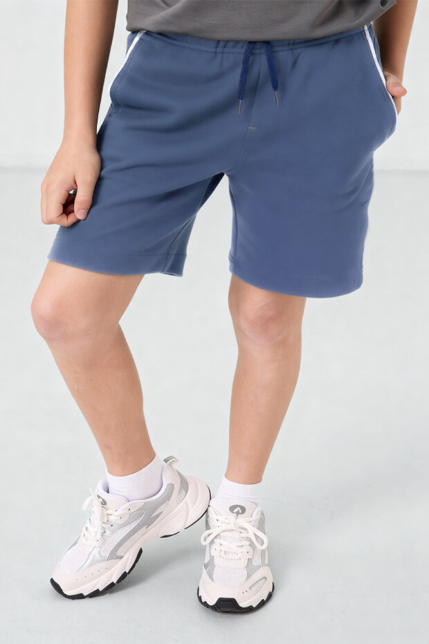 Petrol Cep Standart Fit Erkek Çocuk Şort - 11284 - 3