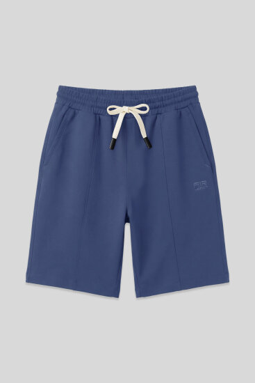 Petrol Pamuklu Kalın Yumuşak Dokulu Standart Fit Basic Erkek Şort - 81277 