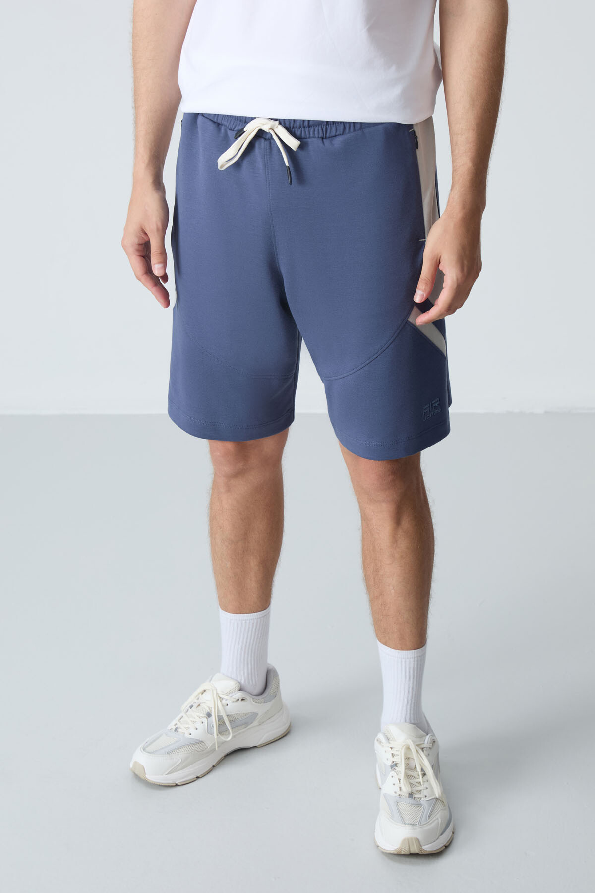 Petrol Pamuklu Kalın Yumuşak Dokulu Standart Fit Basic Erkek Şort - 81281 - Air Jones