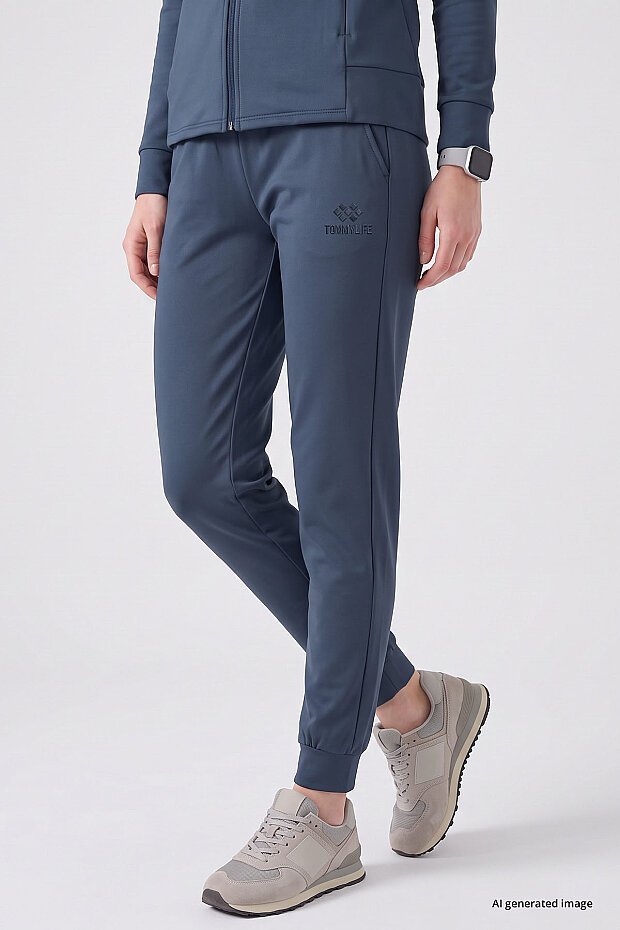 Petrol Slim Fit Kadın Eşofman Takım - 95357 - 4
