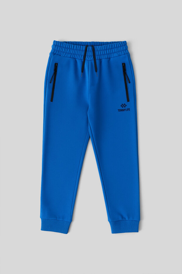 Saks Fermuarlı Standart Fit Erkek Çocuk Eşofman Alt - 10798 - 1