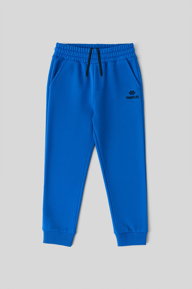 Saks Standart Fit Manşetli İnce Erkek Çocuk Eşofman Alt - 11205 - 3