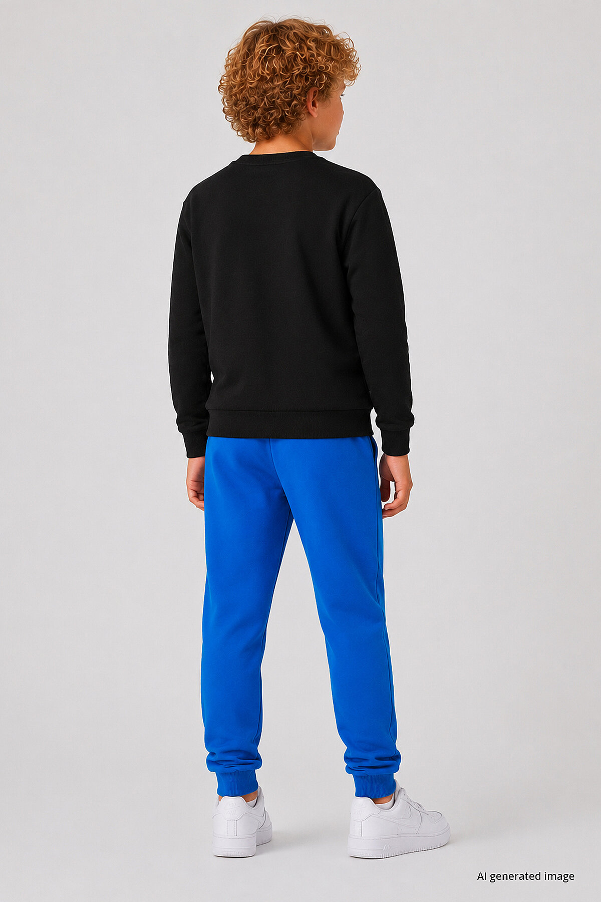 Saks Standart Fit Manşetli İnce Erkek Çocuk Eşofman Alt - 11205 - TOMMYLIFE (1)