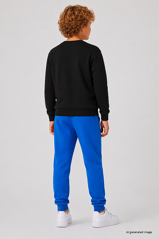 Saks Standart Fit Manşetli İnce Erkek Çocuk Eşofman Alt - 11205 - 2